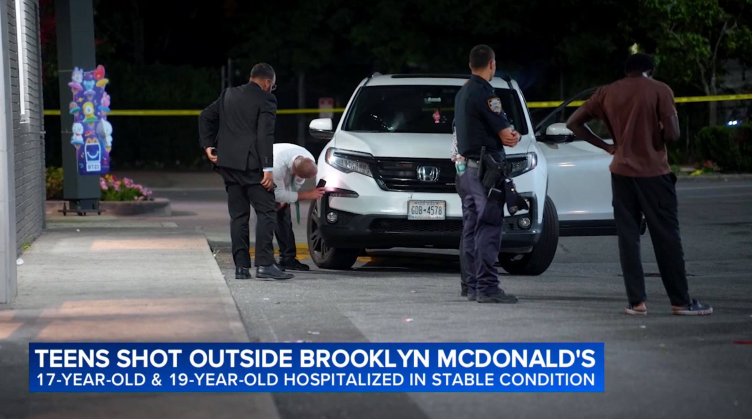 Shooting at NYC McDonald’s parking lot leaves teen girl, man injured: cops